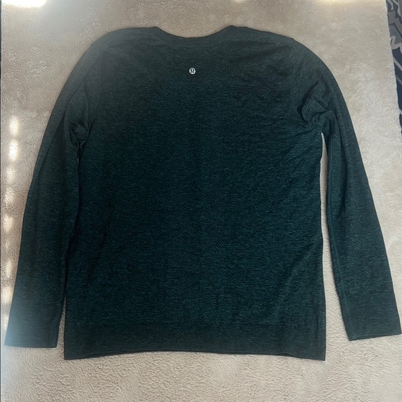 Lululemon Mens Surge Long Sleeve Shirt Teal Deep Green est sz M - Picture 8 of 11